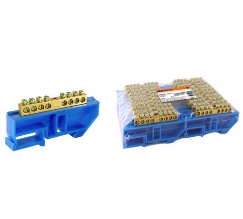 Шина "N" нулевая с изолятором на DIN-рейку 8x12мм стойка бол. 8 групп   SQ0801-0031  TDM