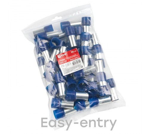 Наконечник штыревой втулочный НШвИ 120-27 (50шт.) EKF   nhvi-120.0-27   EKF