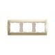 Simon 82 Рамка декоративная, 3 поста, S82, шампань-шампань  82934-34  Simon