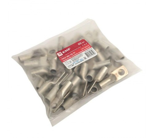 Наконечник медный луженый  ТМЛ 50-12-11 EKF PROxima  tml-50-12-11-g  EKF