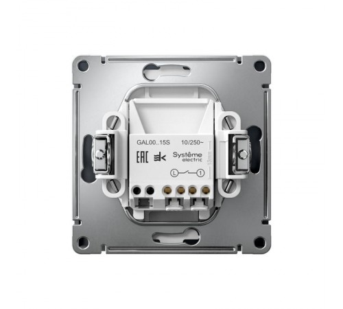 ArtGallery Грифель Выключатель 1-клавишный КНОПОЧНЫЙ, механизм, быстрозажим. клем.  GAL000715S  SE