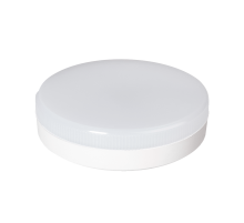 Лампа светодиодная LED 12Вт GX53 220В 5000К PLED-GX53 таблетка (плоский цилиндр)  1029096  Jazzway