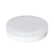 Лампа светодиодная LED 12Вт GX53 220В 5000К PLED-GX53 таблетка (плоский цилиндр)  1029096  Jazzway