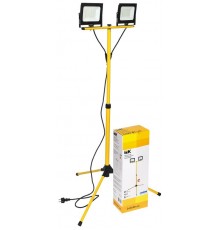 Прожектор светодиодный  СДО 06-2x50Ш штатив 6500К IP65 черный  LPDO606-2X050-65-K02  IEK