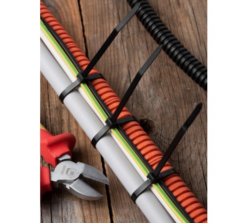 Хомут нейлоновый ЧЕРНЫЙ 4,8х200 (уп./100шт) EKF Simple  plc-cb-4.8x200  EKF