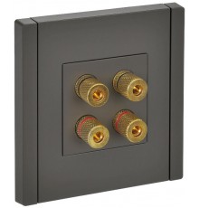 FORTE&PIANO Аудиорозетка 4-местная FP339 серый  FP-S40-K03  IEK