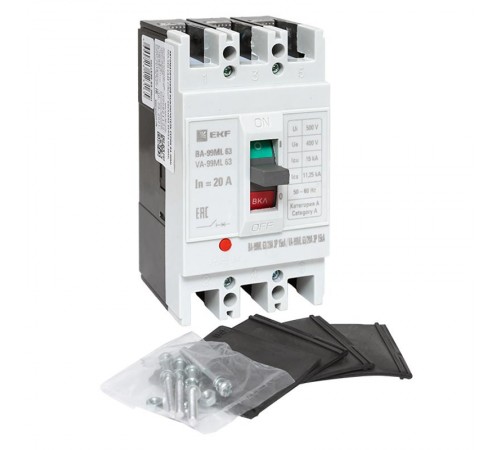 Выключатель автоматический ВА-99М 63/20А 3P 15кА EKF Basic  mccb99-63-20mI  EKF