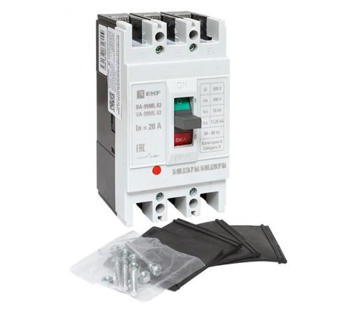 Выключатель автоматический ВА-99М 63/20А 3P 15кА EKF Basic  mccb99-63-20mI  EKF