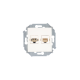 Simon 15 Сл. кость Розетка телефонная + компьютерная RJ11+RJ45 кат.5е, Systimax  1591590-031  Simon