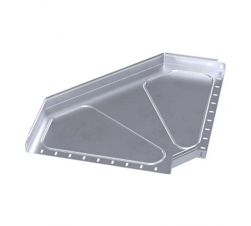 Угол горизонтальный 90 градусов Стандарт INOX (AISI 316) 500х50  PR16.3539  Промрукав