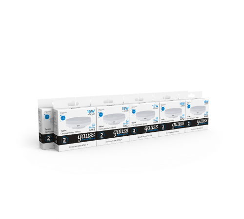 Лампа светодиодная LED Elementary GX53 15W 1140lm 6500K 1/10/100  83835  Gauss