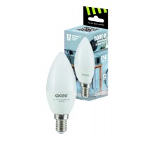 Лампа светодиодная FLL- C37 12w E14 5000K 230/50   .5038530  ФАZА