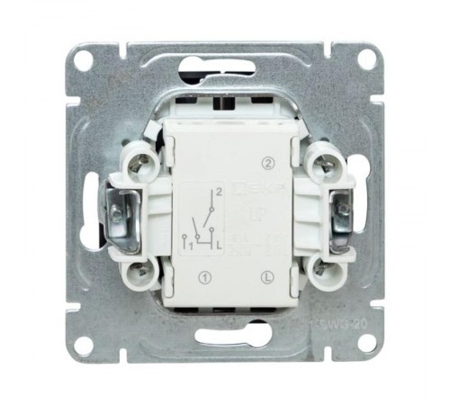 Механизм выключателя, двухклавишный, графит Эпика  UP1-SWG-20 EKF