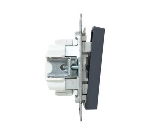 Механизм выключателя, двухклавишный, графит Эпика  UP1-SWG-20 EKF