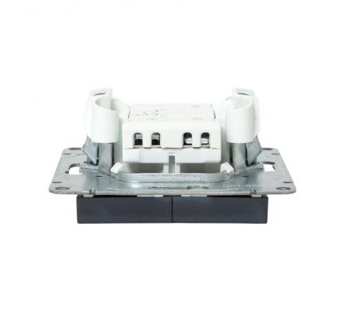 Механизм выключателя, двухклавишный, графит Эпика  UP1-SWG-20 EKF