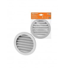 Решетка вентиляционная круглая алюминиевая с москитной сеткой, с фланцем d125, внеш. D150,  SQ1807-0801  TDM