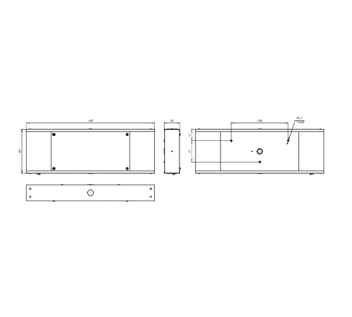 Указатель аварийный светодиодный  BS-POLET-71-S1-INEXI2 6,3Вт 1ч IP20 постоянный настенный  a15985  Белый свет