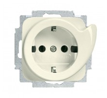 Розетка SCHUKO 16А 250В с выталкивателем вилки, серия Busch-Duro 2000 SI, цвет слоновая кость  2011-0-2597   2CKA002011A2597  ABB