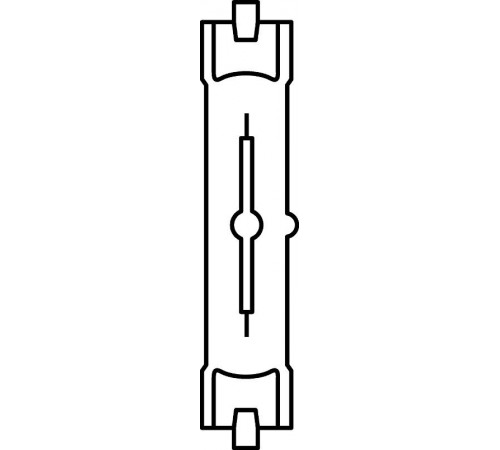 Лампа металлогалогенная  МГЛ 150Вт RX7s-24 лин прозрачная тепло-белая 2950К 96В (керамика) HCI-TS 150W/830 WDL PB RX7S-24 12X1  4008321679857  Osram