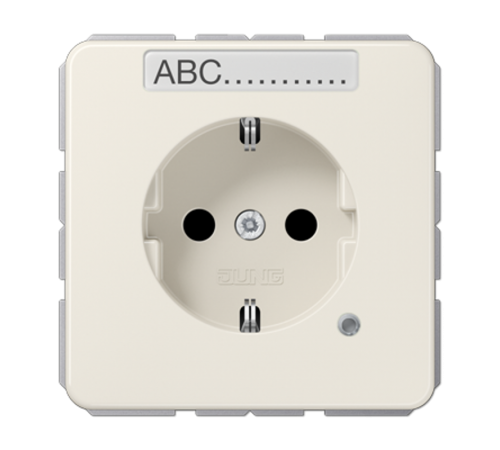 SCHUKO-розетка с полем для надписи и индикатором  CD1520BFNAKO  Jung