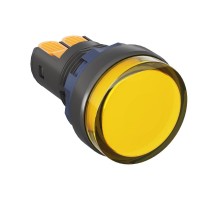 Сигнальный индикатор  со встроенным диодом 220В, желтый  M22L-F220YPP  DKC