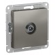 AtlasDesign Сталь Розетка TV проходная 4DB, механизм  ATN000992  SE