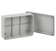 Распаячная коробка KORvp приборная подъездная открытой установки 190х140х75мм на винтах с гладкими стенками  Б0058944  ЭРА