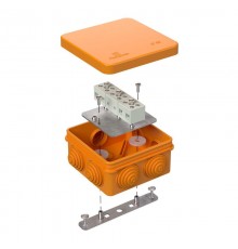 Коробка огнестойкая для о/п 40-0210-FR1.5-6 Е15-Е120 80х80х40 IP55  6p, 1.5 мм.кв. 40-0210-FR1.5-6  Промрукав