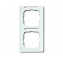 Рамка 2-постовая, вертикальная, с полем для надписи, серия Reflex SI linear, цвет альпийский белый  1754-0-4059   2CKA001754A4059  ABB