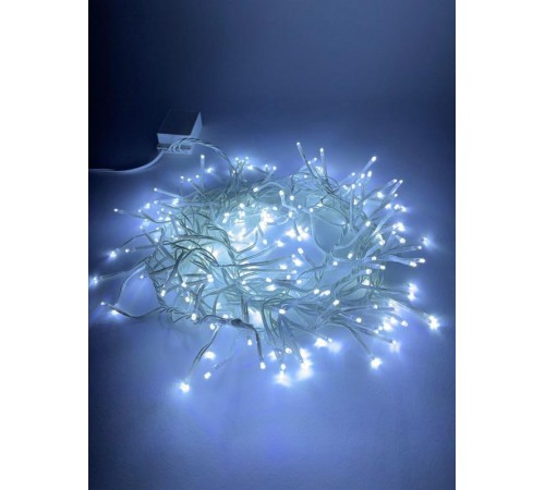 Гирлянда светодиодная  Мишура 3,9 м белый провод, холодный свет, ENIN - WC   220V IP20 (24/576)  Б0047971  ЭРА