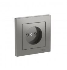 AtlasDesign Сталь Розетка без заземления, 16А, (в сборе с рамкой), быстрозажимные клеммы  ATN000940S  SE