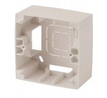 12-6101-02 ЭРА Коробка наклад. монтажа 1 пост, Эра12, слоновая кость  Б0043161  ЭРА