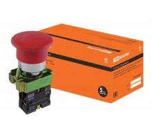 Кнопка BС42 "Грибок" без подсветки красный 1р   SQ0704-0059  TDM