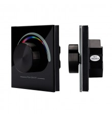 Панель Rotary SR-2836-RGB Black (3V,RGB,1зона)  019572  Arlight