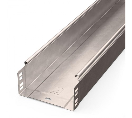 Лоток неперфорированный Стандарт INOX (AISI 409) 150х80х3000 (0,7 мм) (6 м/уп)  PR16.2393  Промрукав