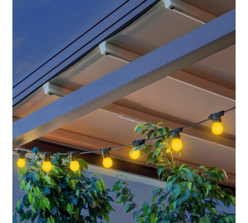 Гирлянда светодиодная "Белт Лайт" серия Holiday, 10 ламп, 7,7 м, IP44, жёлтый, 1/6  HL065  Gauss