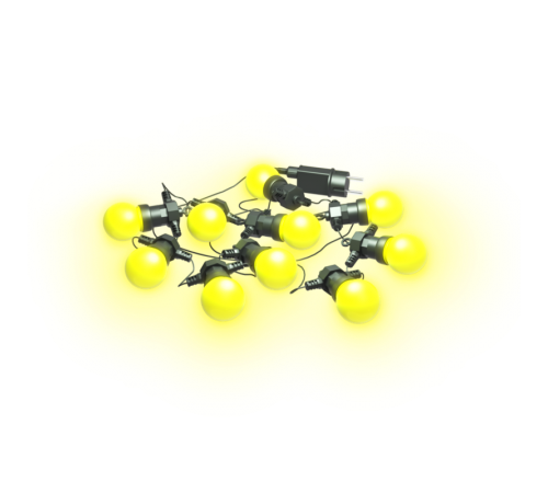 Гирлянда светодиодная "Белт Лайт" серия Holiday, 10 ламп, 7,7 м, IP44, жёлтый, 1/6  HL065  Gauss