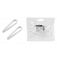 Дюбель-хомут ДХК-18 для круглого кабеля 11-18мм нейлон белый (100шт)   SQ0539-0003  TDM