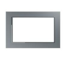 Рамка 2-местная (без перемычки), серия Катрин, GFR00-7012-03, серебро  39568  STEKKER