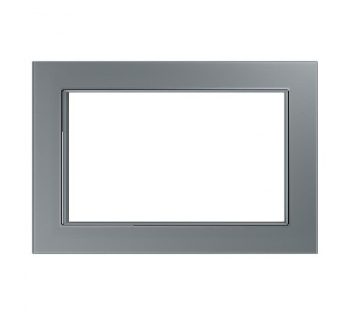 Рамка 2-местная (без перемычки), серия Катрин, GFR00-7012-03, серебро  39568  STEKKER