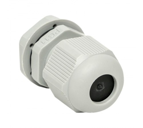 Сальник PG11 IP54 (20 шт) d отв. 18 мм / d провод. 5-10 мм  plc-pg-11-r   EKF 