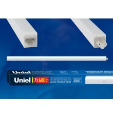 Светильник светодиодный линейный T5 c выключателем ULI-E01-10W/NW/K WHITE 4000K 850Лм белый  UL-00002727  Uniel