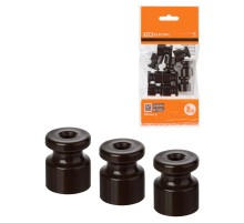 Изолятор пластиковый коричневый (10 шт)  SQ2804-0002  TDM