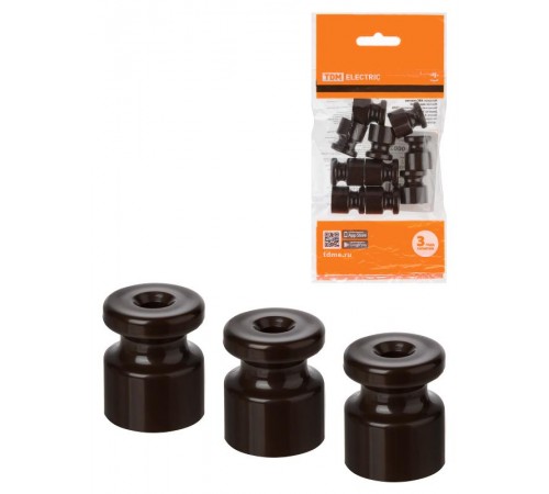 Изолятор пластиковый коричневый (10 шт)  SQ2804-0002  TDM