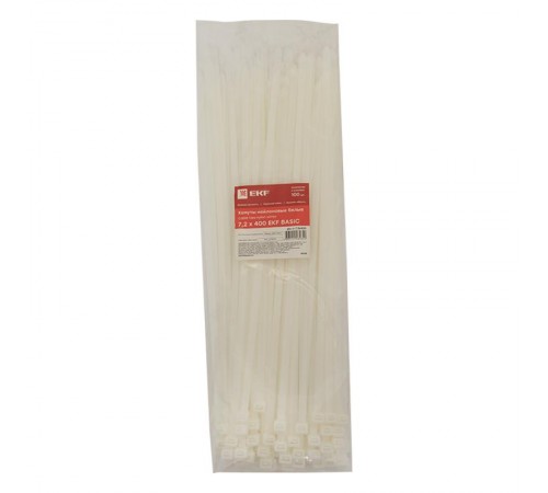 Хомут нейлоновый 7,2х400 (уп./100шт) EKF Simple  plc-c-7.2x400  EKF
