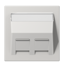 накладка для модульных разъемов LS569-30BFPLLG Jung