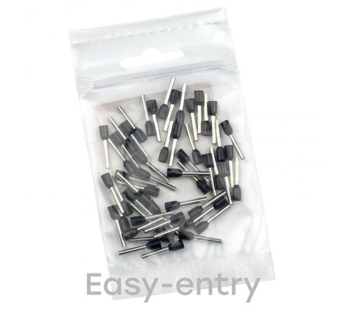 Наконечник штыревой втулочный изолированный НШвИ 1,5-12 (50шт.) EKF PROxima  nhvi-1.5-12  EKF