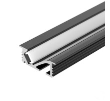 Профиль SL-BEVEL-W21-F-2000 ANOD BLACK (ARL, Алюминий) 048997 Arlight