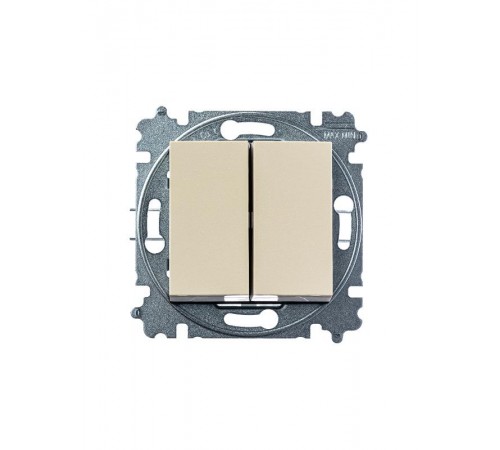 ABB Levit Слоновая кость / белый Выключатель 2-кл.  3559H-A05445 17W  2CHH590545A6017  ABB