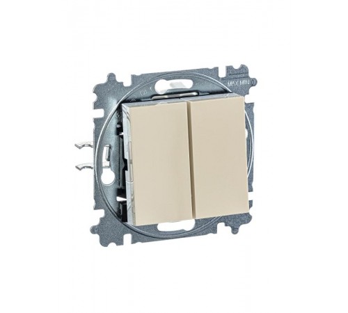 ABB Levit Слоновая кость / белый Выключатель 2-кл.  3559H-A05445 17W  2CHH590545A6017  ABB